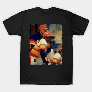 Bill Virdon and Joe Morgan in Houston Astros T-Shirt